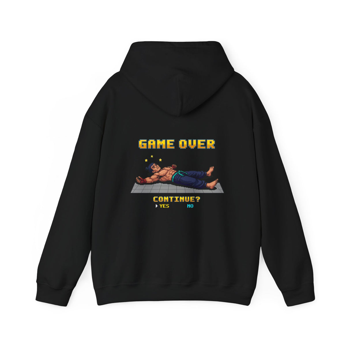 MMA Hoodie - Game Over - Retro Pixel Art Hoodie
