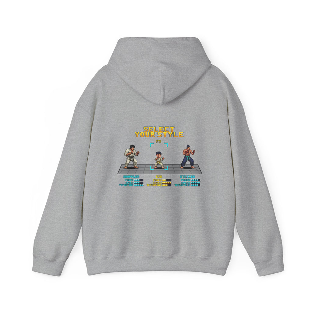 Kids Martial Arts Hoodie - Select Your Style - Retro Pixel Art Hoodie