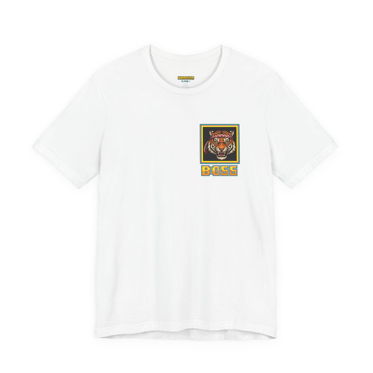 Muay Thai Shirt - Final Boss Tiger - Retro Pixel Art Tee