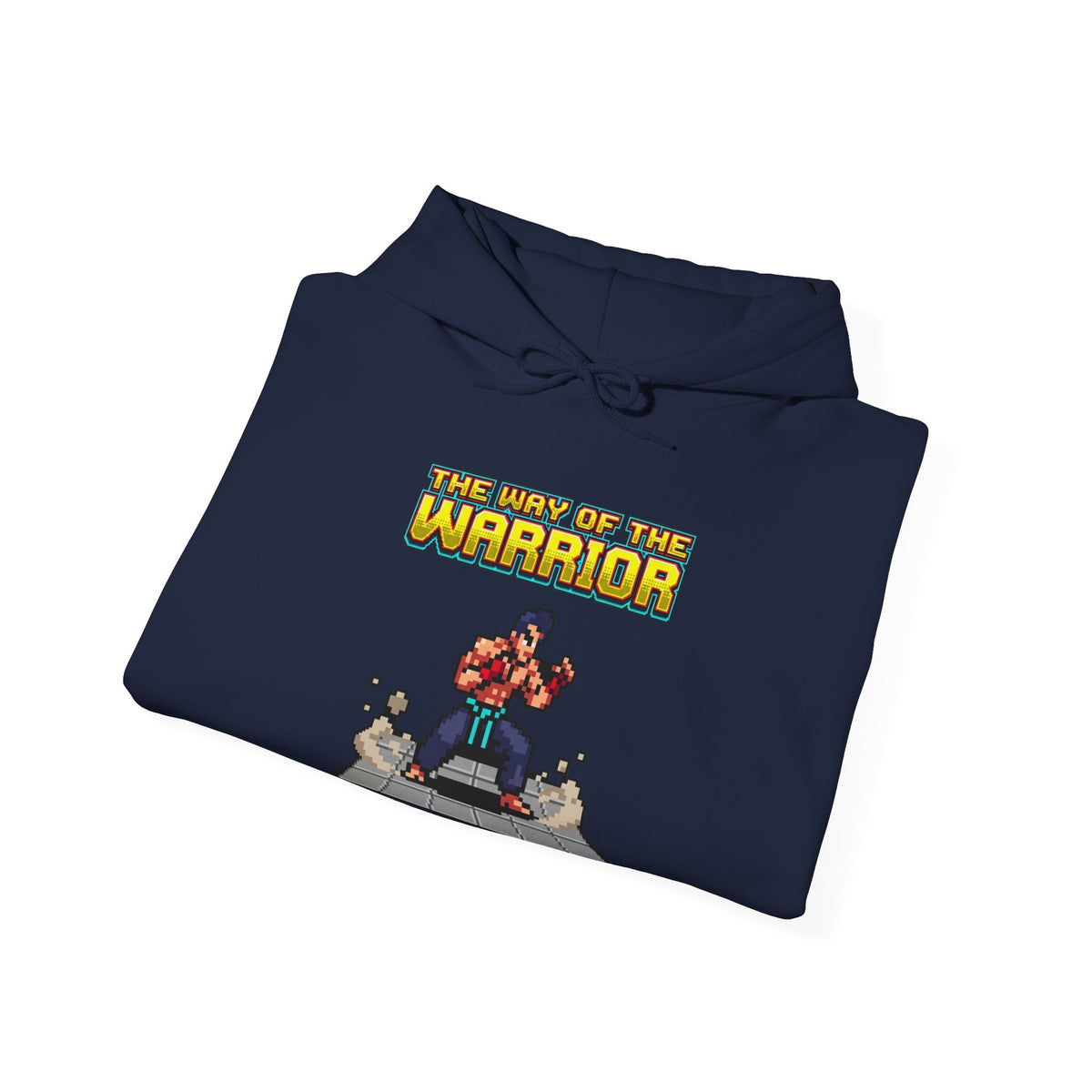 Martial Arts Hoodie - Press Start to Train - Retro Pixel Art Hoodie