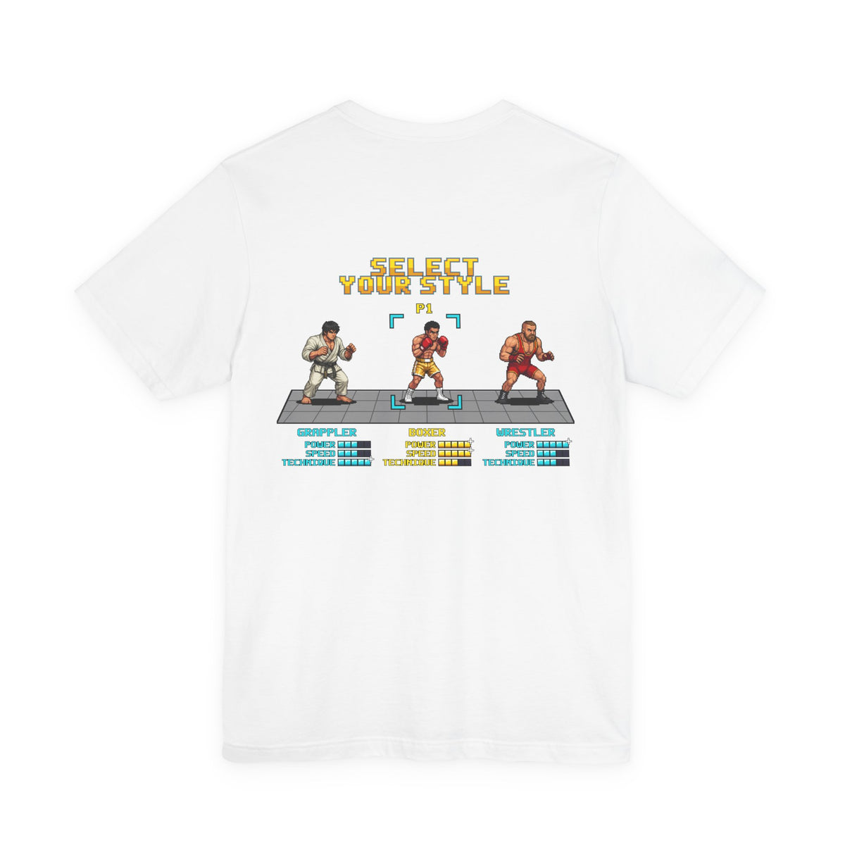 Boxing Shirt - Select Your Style: Boxer - Retro Pixel Art Tee