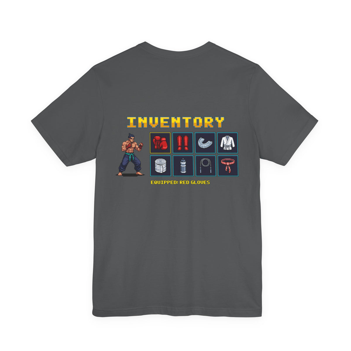Martial Arts Shirt - Fight Gear Inventory - Retro Pixel Art Tee