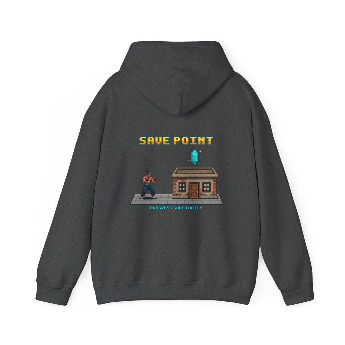 Gym Hoodie - Save Point - Retro Pixel Art Hoodie