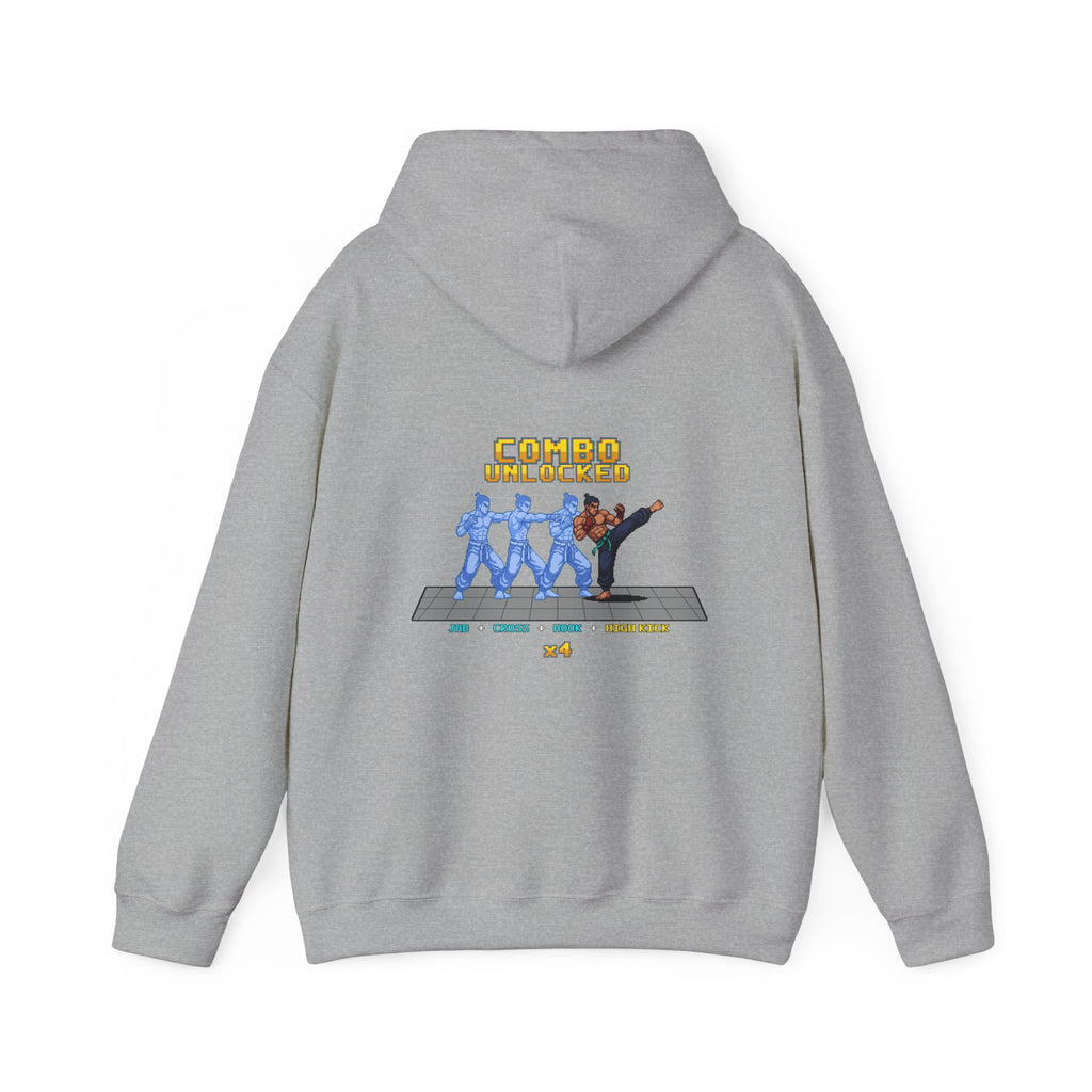 Kickboxing Hoodie - Combo Unlocked - Retro Pixel Art Hoodie