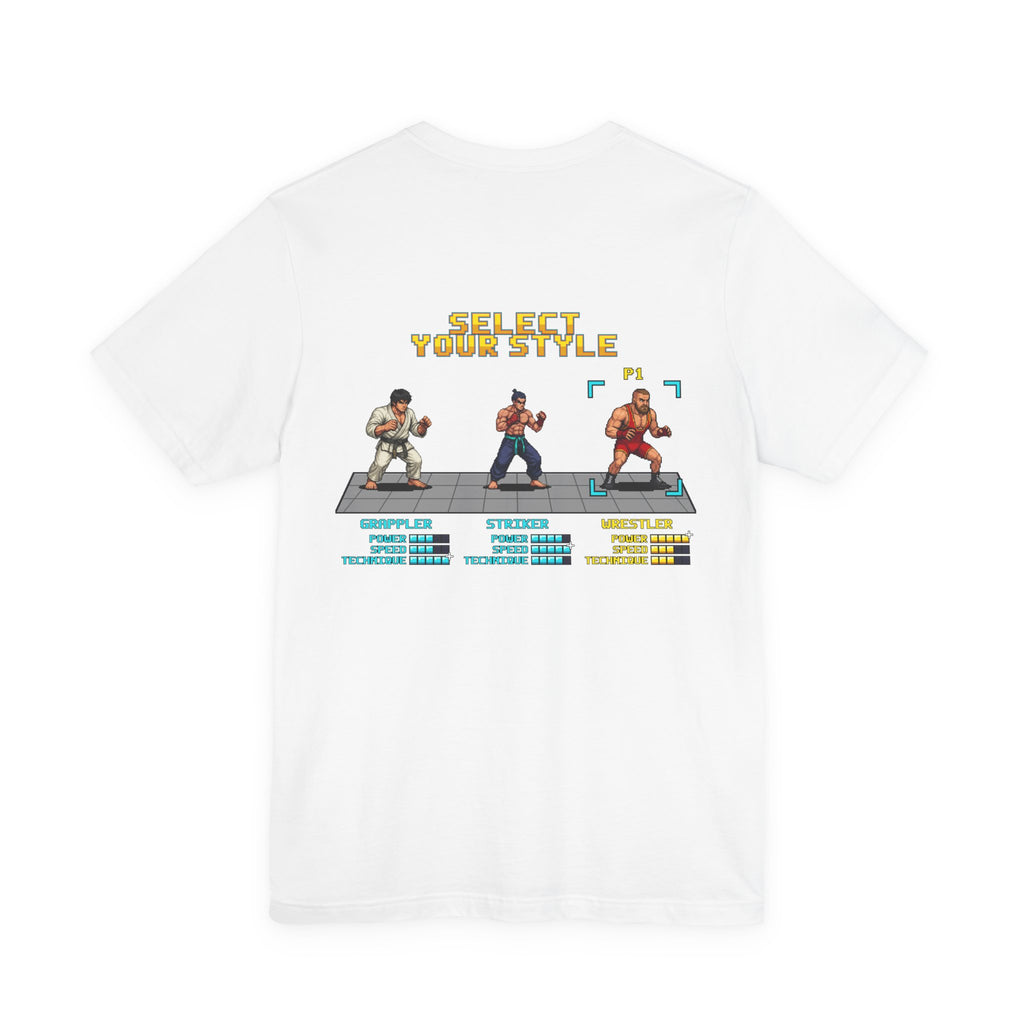Wrestling Shirt - Select Your Style: Wrestler - Retro Pixel Art Tee
