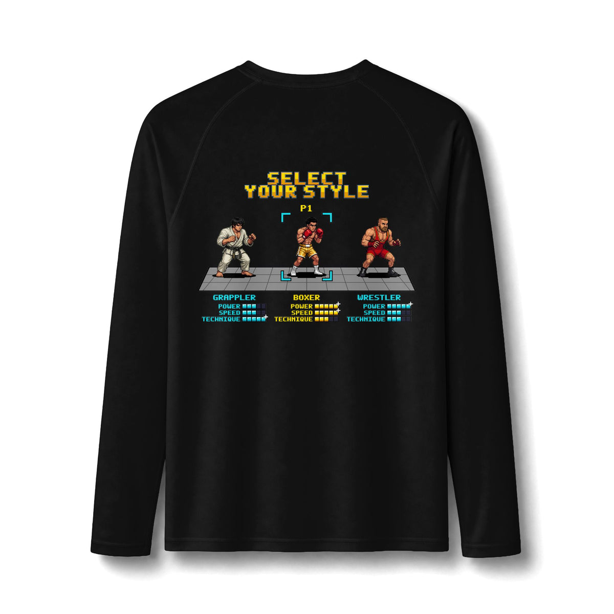 Boxing Rash Guard - Select Your Style: Boxer - Pixel Art Rashguard