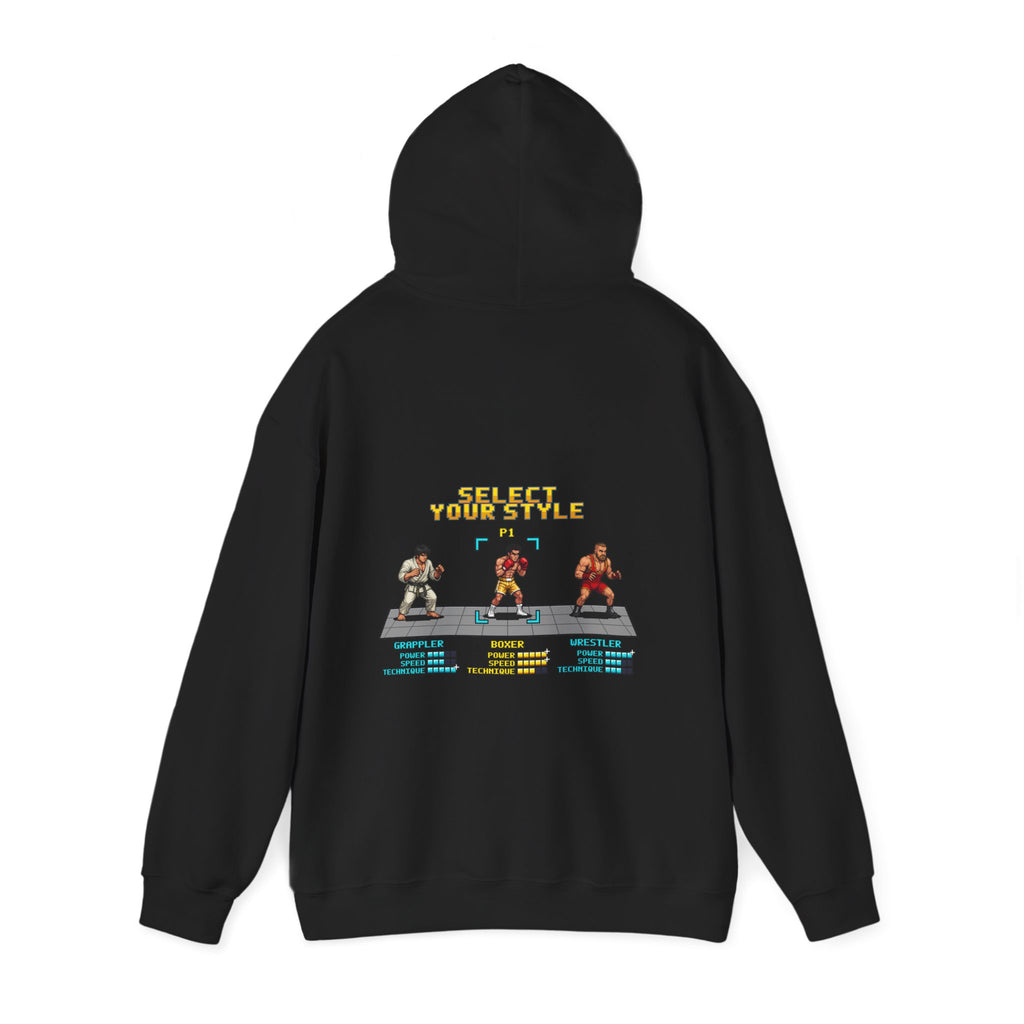 Boxing Hoodie - Select Your Style: Boxer - Retro Pixel Art Hoodie