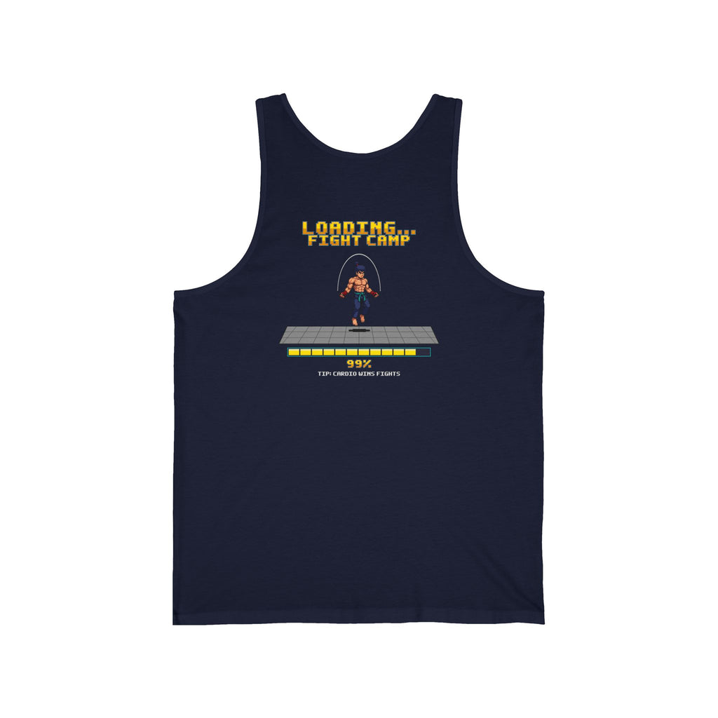Boxing Tank Top - Loading Fight Camp - Retro Pixel Art Workout Tank