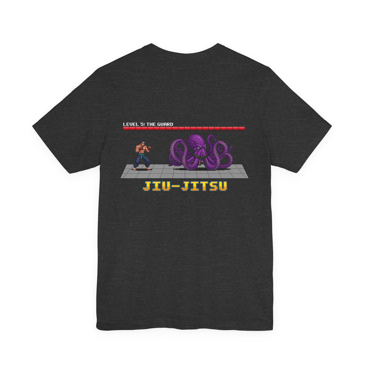 BJJ Shirt - Octopus Guard Final Boss - Retro Pixel Art Tee