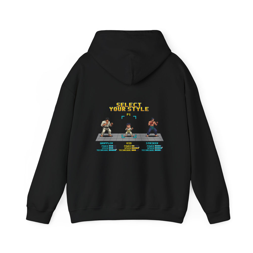 Kids Martial Arts Hoodie - Select Your Style - Retro Pixel Art Hoodie