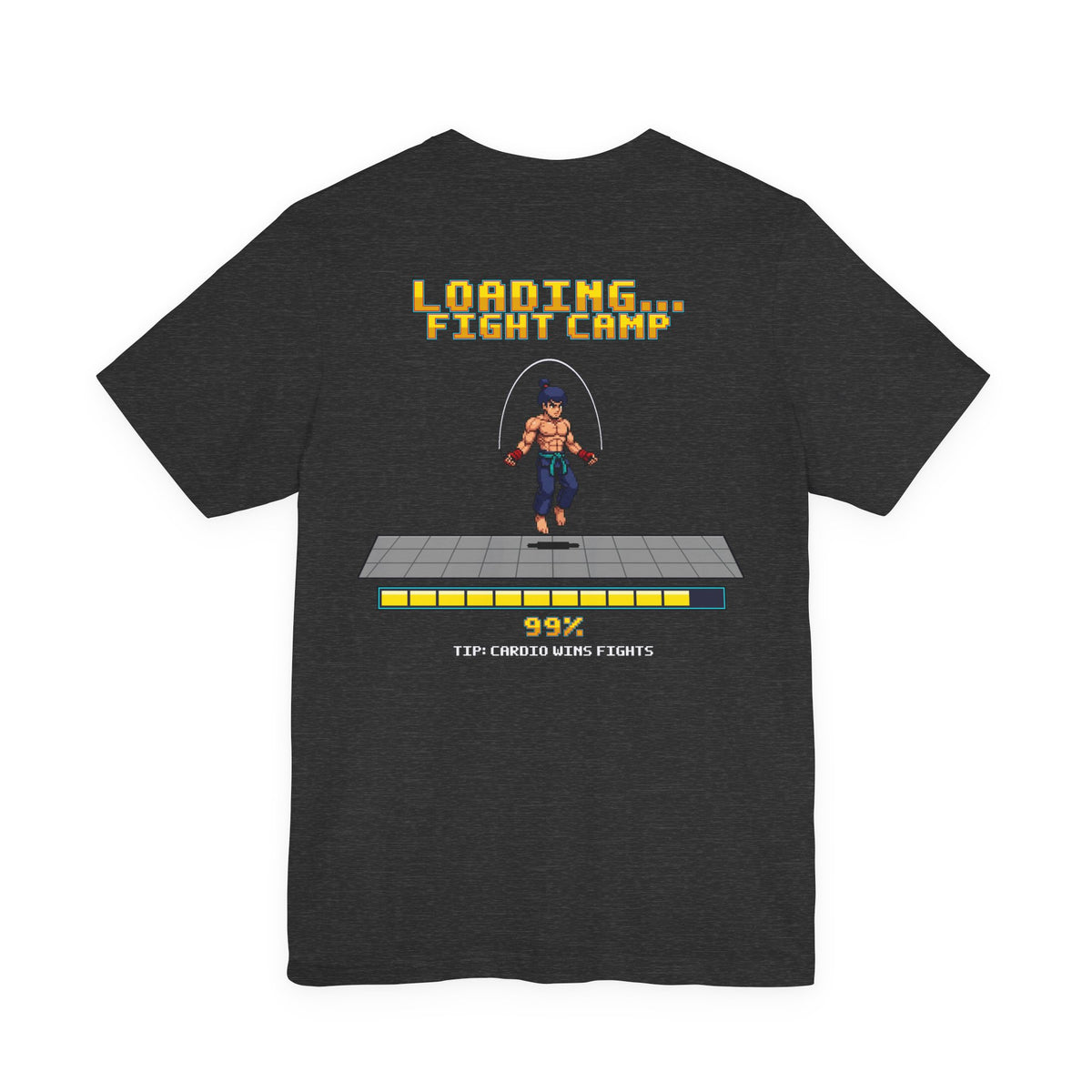 Boxing Shirt - Loading Fight Camp - Retro Pixel Art Tee