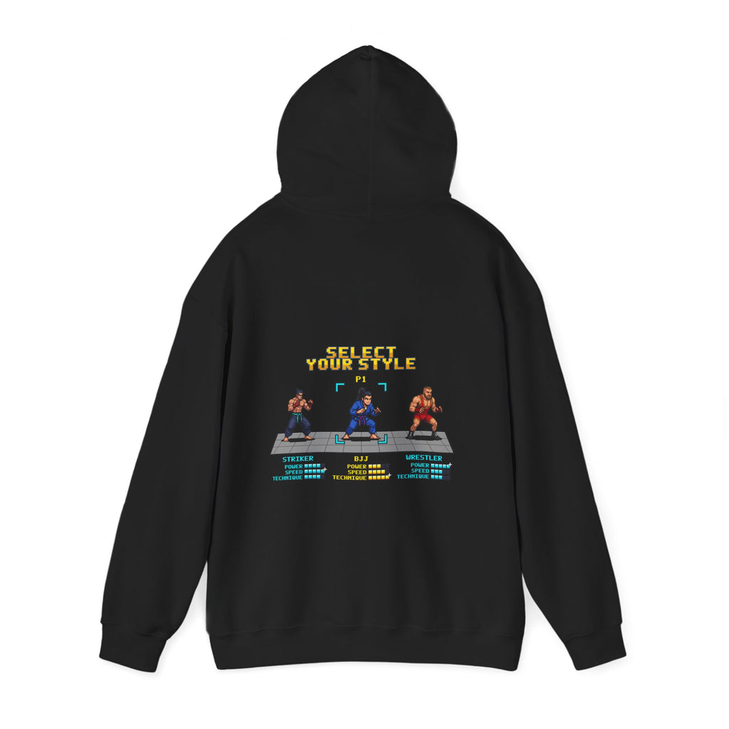 Womens BJJ Hoodie - Select Your Style - Retro Pixel Art Hoodie