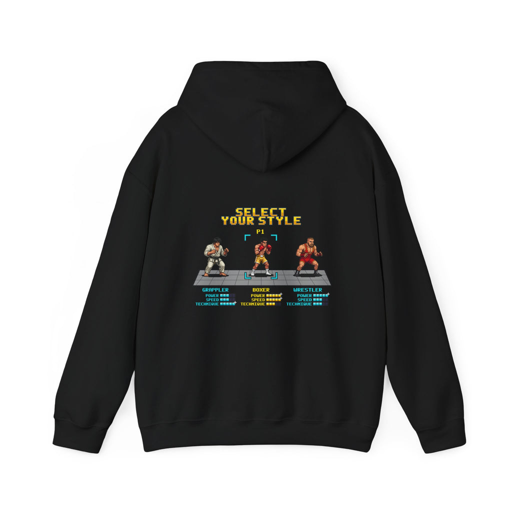 Boxing Hoodie - Select Your Style: Boxer - Retro Pixel Art Hoodie
