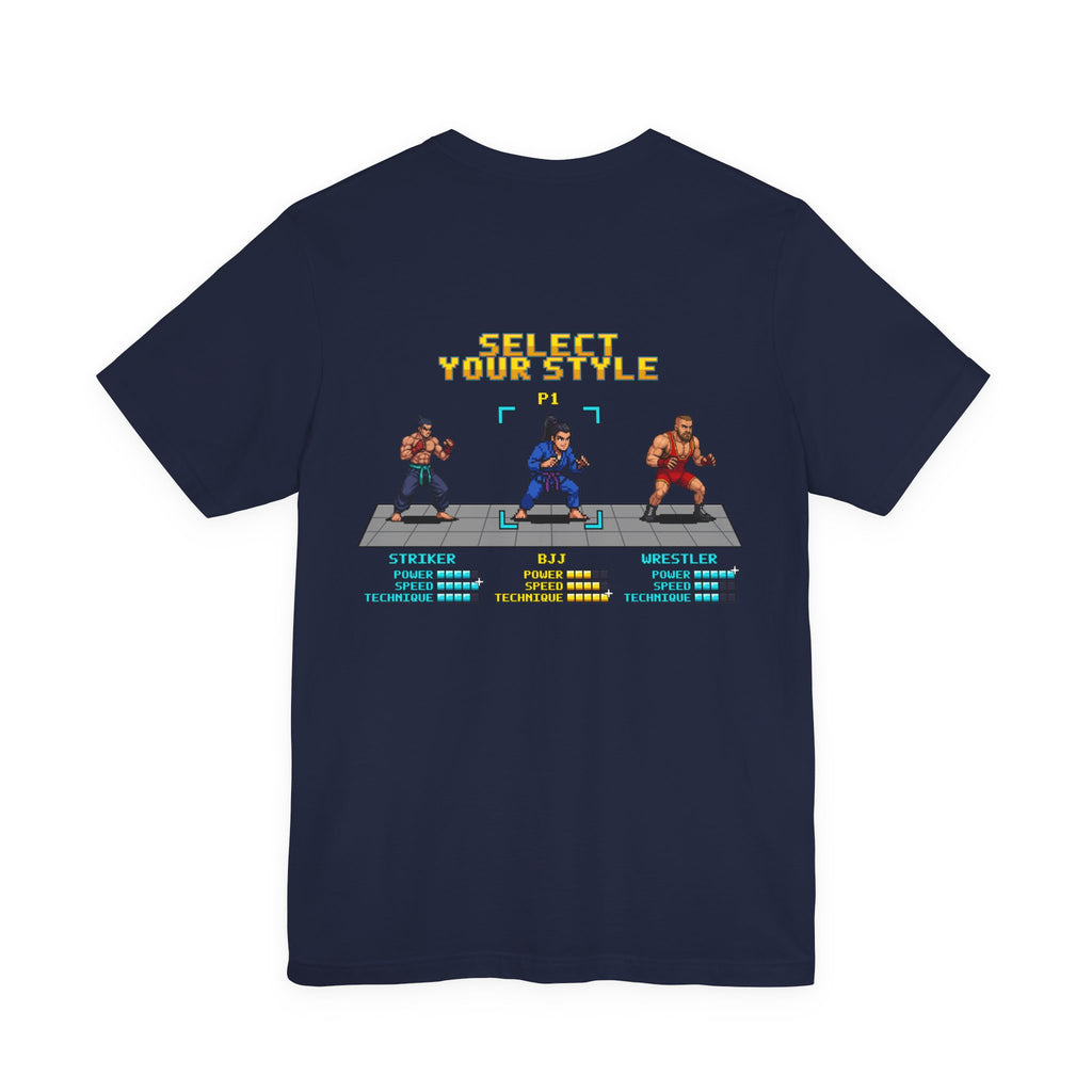 Womens BJJ Shirt - Select Your Style - Retro Pixel Art Tee