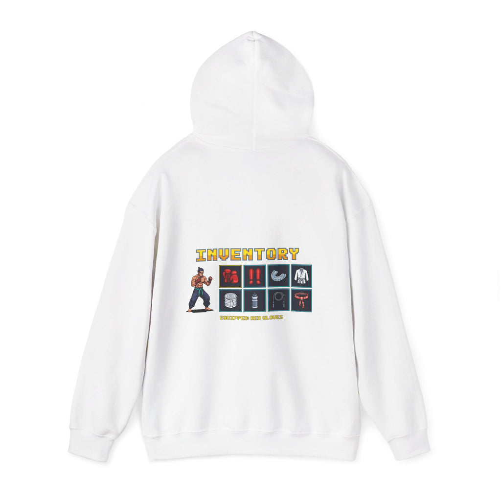 Martial Arts Hoodie - Fight Gear Inventory - Retro Pixel Art Hoodie
