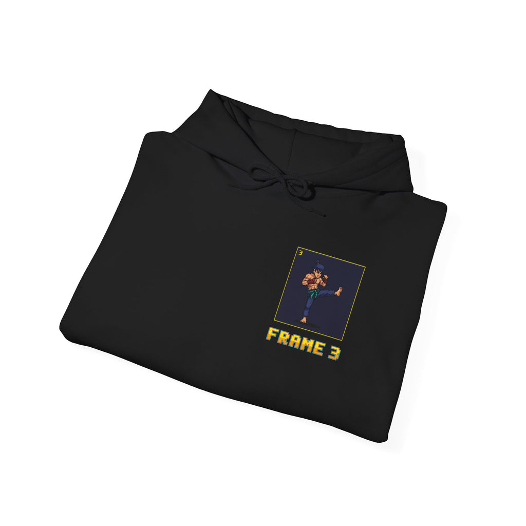 Muay Thai Hoodie - Move List: Teep - Retro Pixel Art Hoodie
