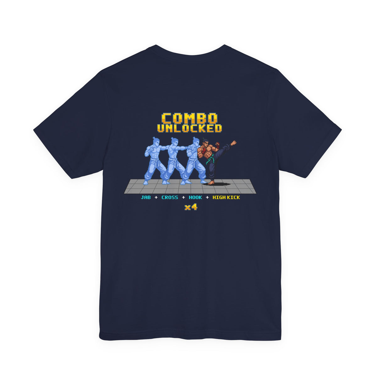 Kickboxing Shirt - Combo Unlocked - Retro Pixel Art Tee