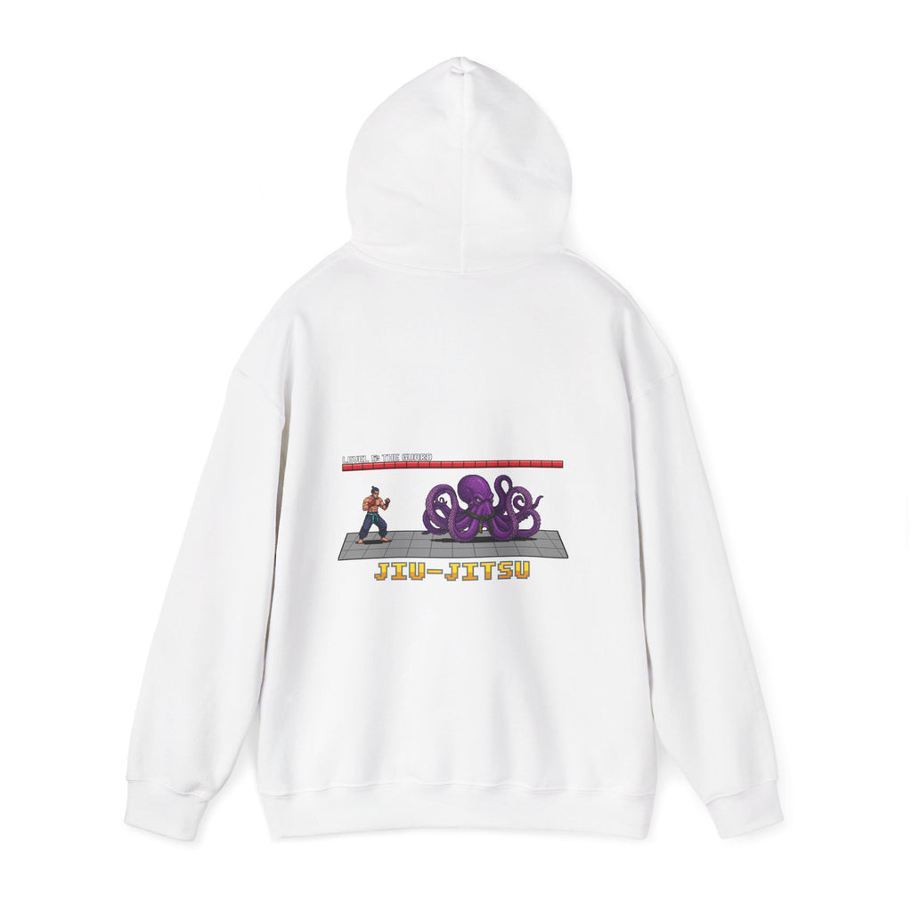 BJJ Hoodie - Octopus Guard Final Boss - Retro Pixel Art Hoodie