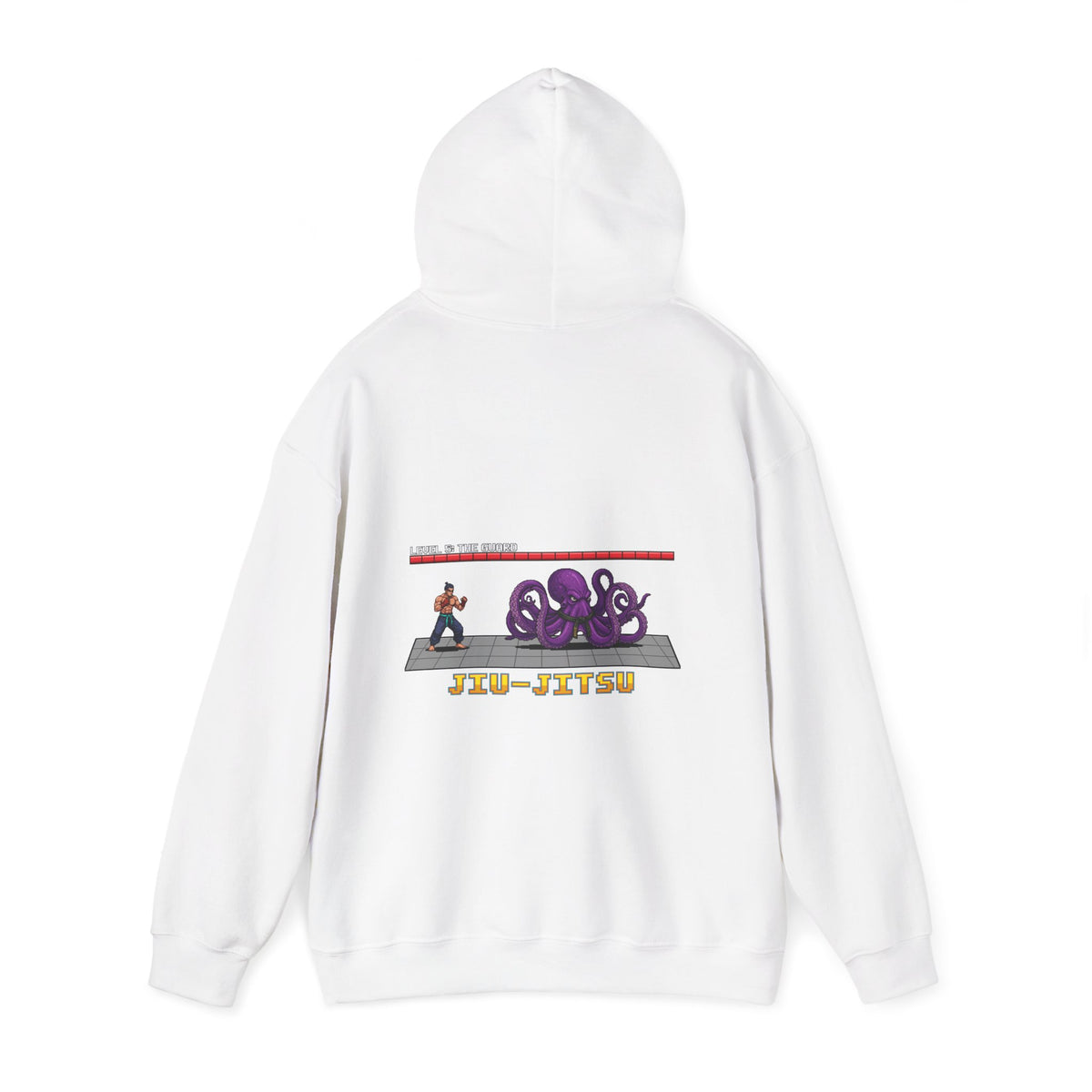 BJJ Hoodie - Octopus Guard Final Boss - Retro Pixel Art Hoodie