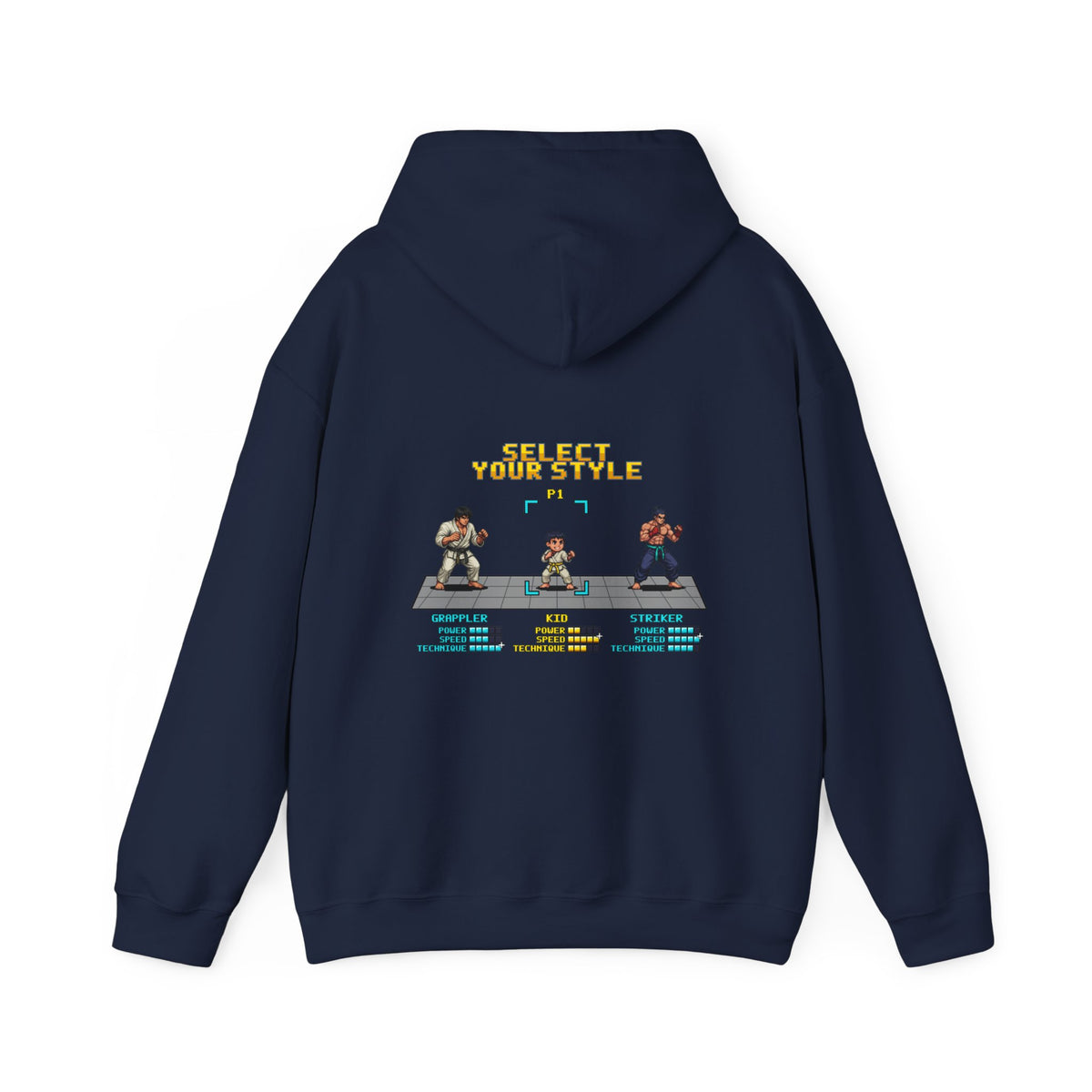 Kids Martial Arts Hoodie - Select Your Style - Retro Pixel Art Hoodie