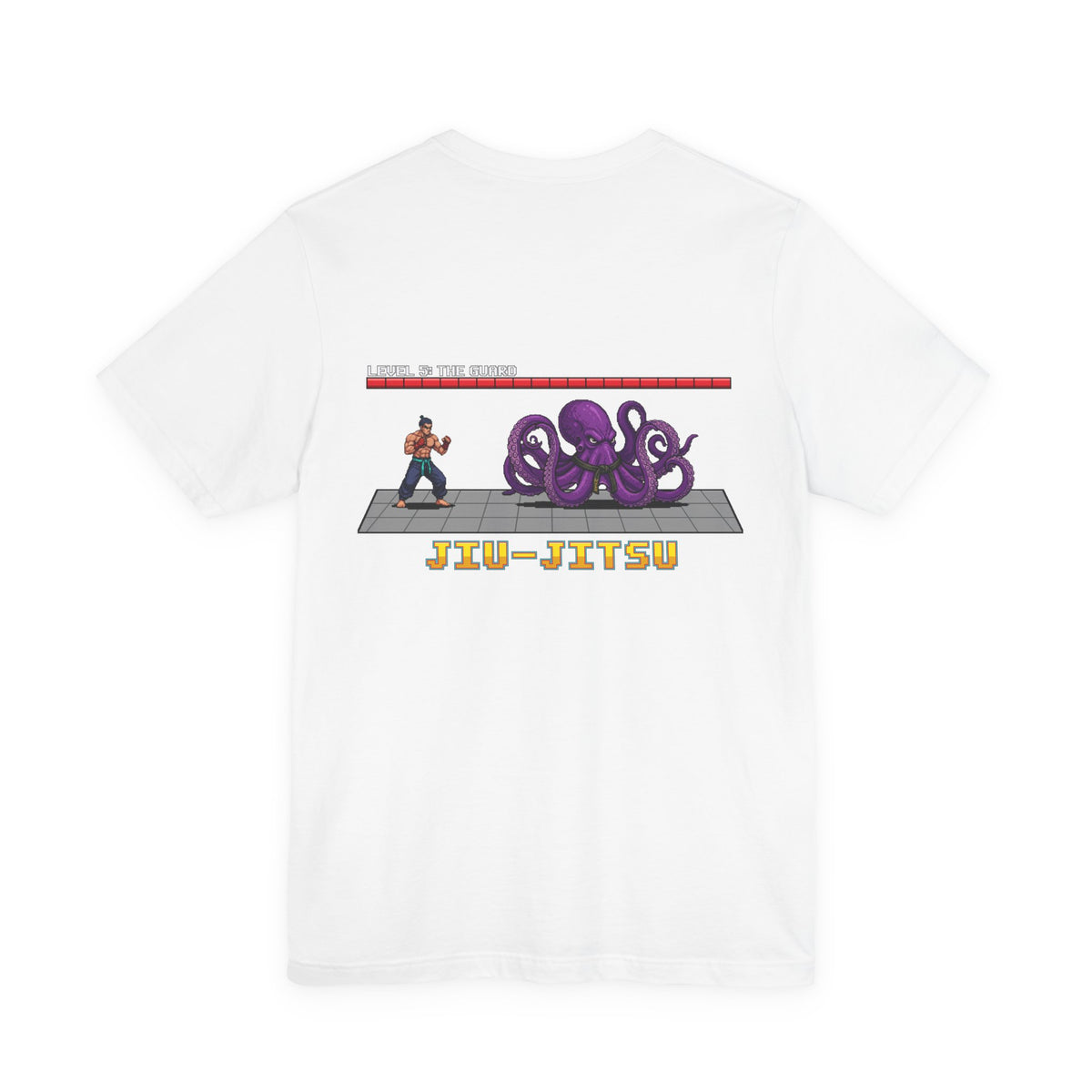 BJJ Shirt - Octopus Guard Final Boss - Retro Pixel Art Tee