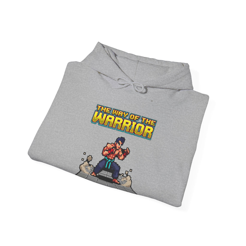Martial Arts Hoodie - Press Start to Train - Retro Pixel Art Hoodie