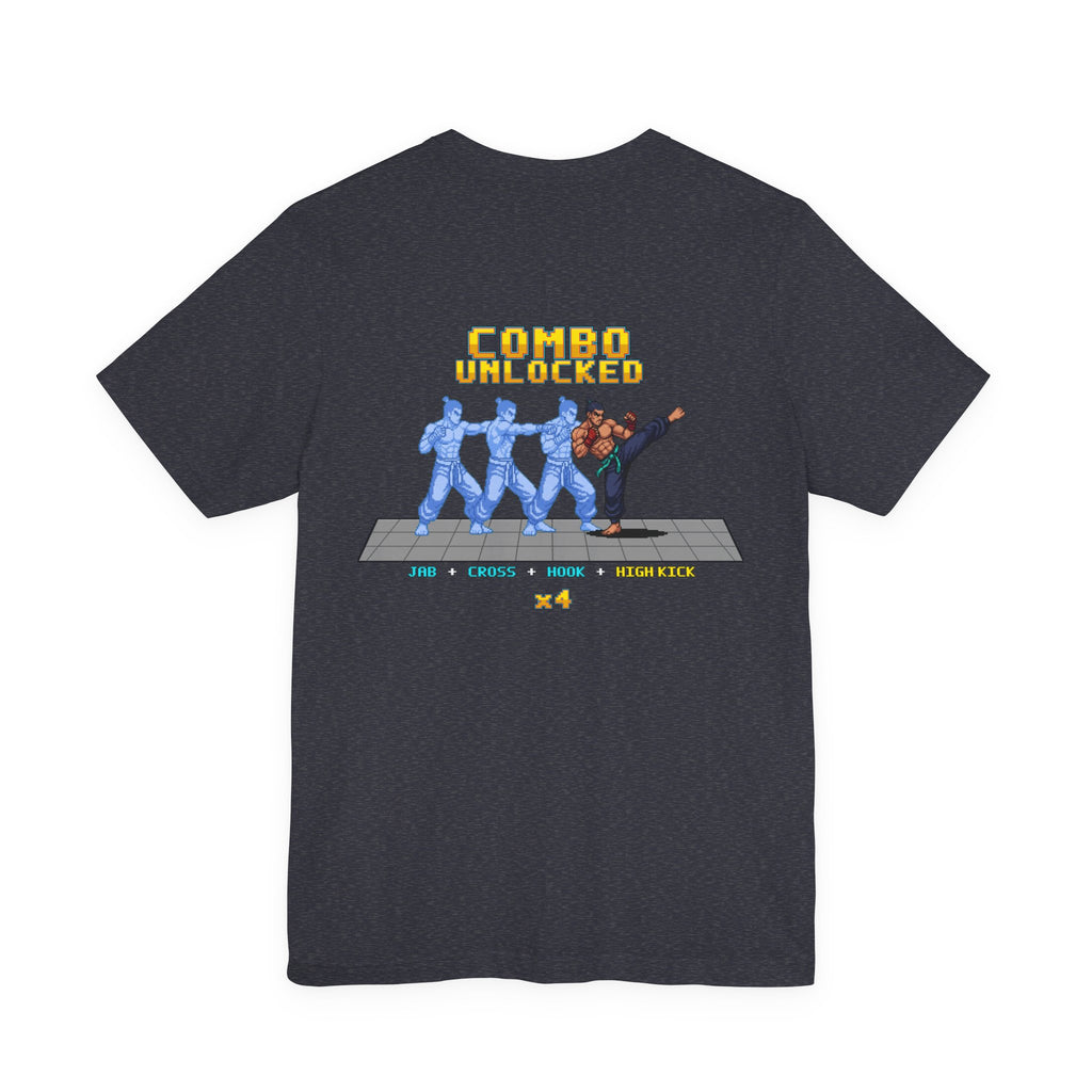 Kickboxing Shirt - Combo Unlocked - Retro Pixel Art Tee
