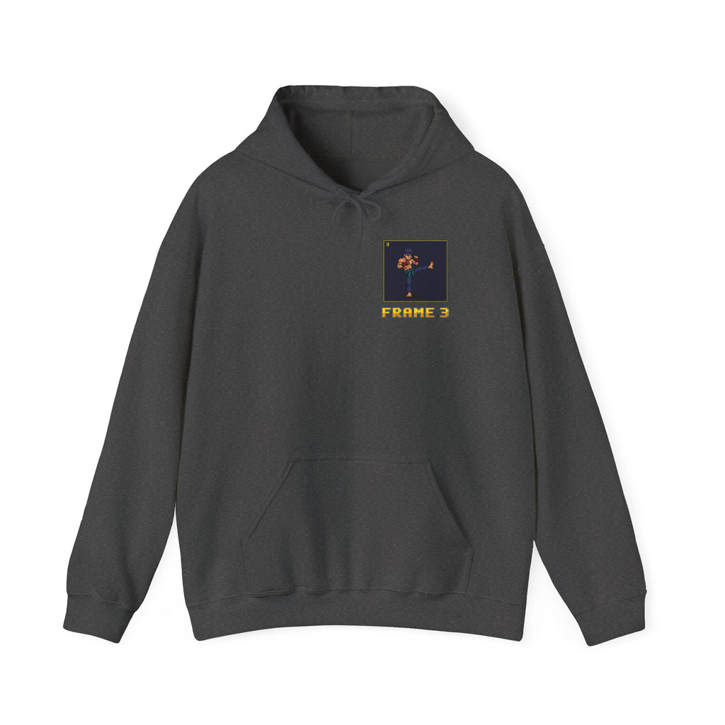 Muay Thai Hoodie - Move List: Teep - Retro Pixel Art Hoodie