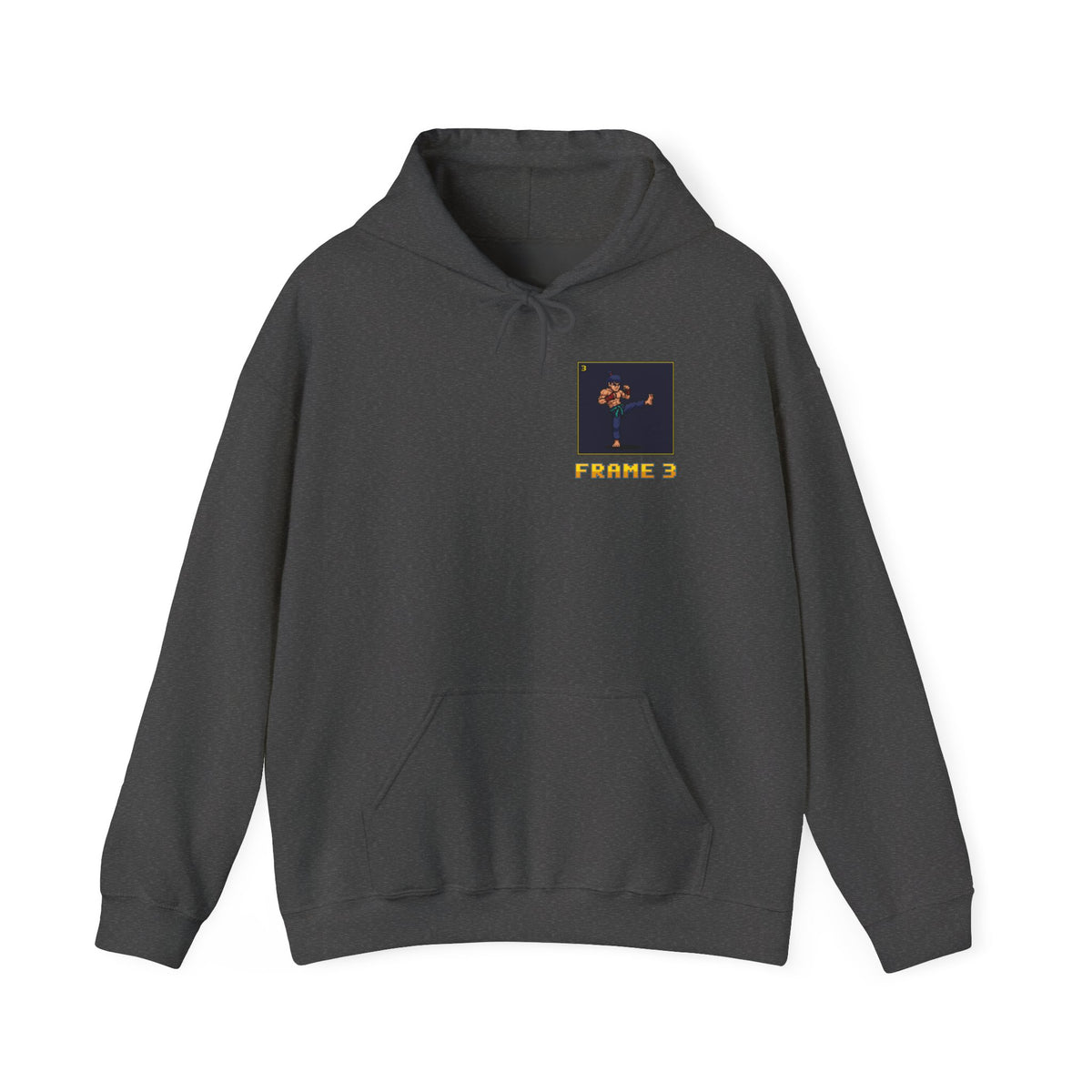Muay Thai Hoodie - Move List: Teep - Retro Pixel Art Hoodie