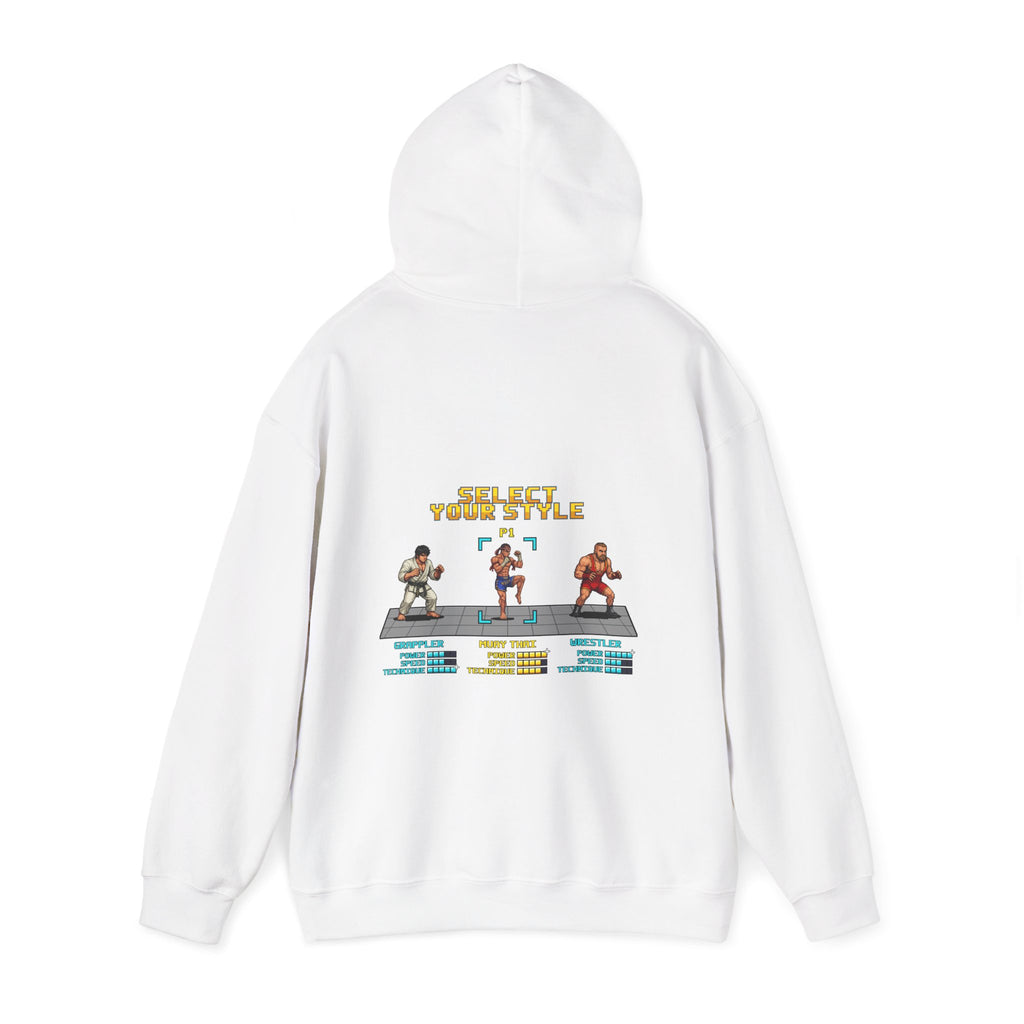 Muay Thai Hoodie - Select Your Style: Nak Muay - Retro Pixel Art Hoodie