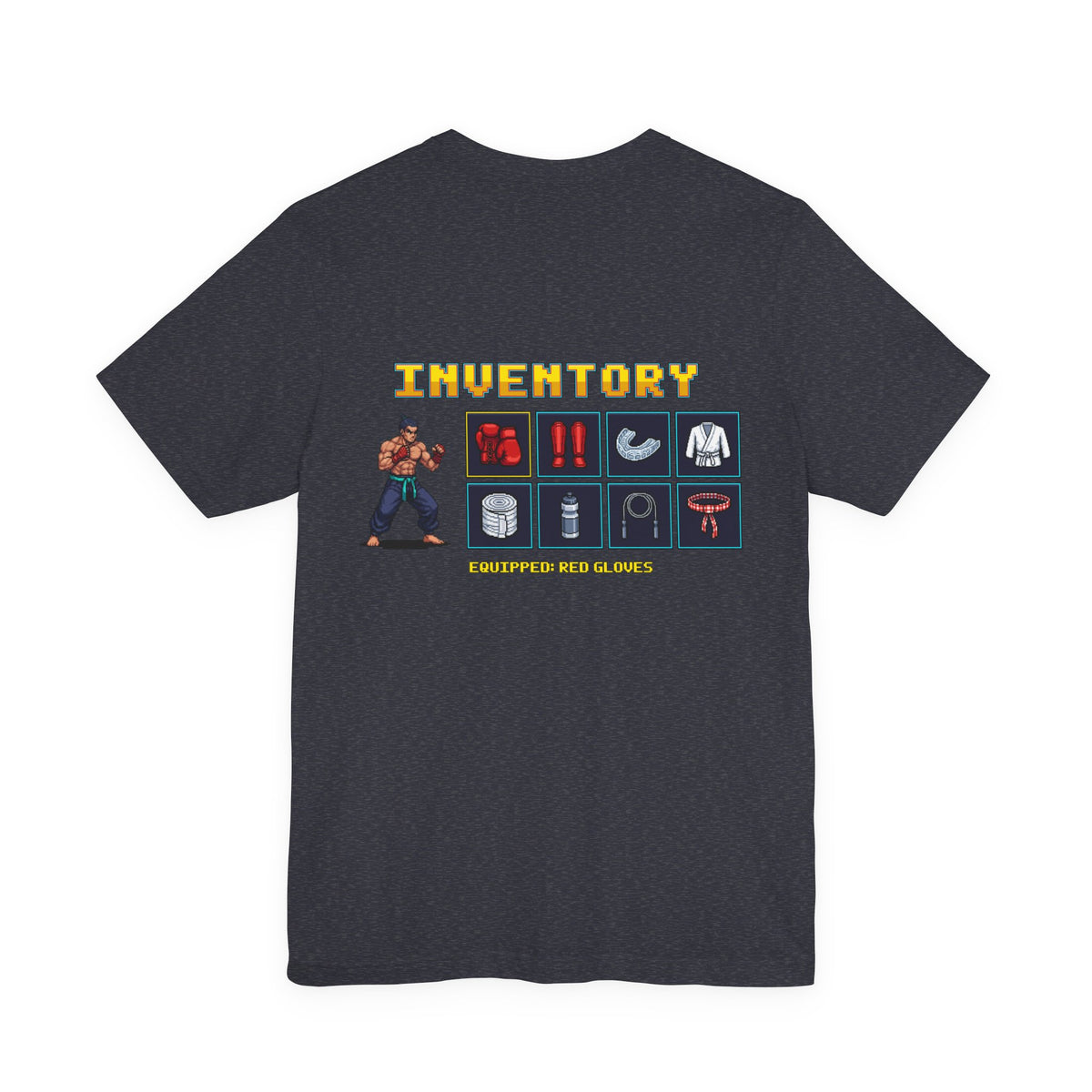 Martial Arts Shirt - Fight Gear Inventory - Retro Pixel Art Tee