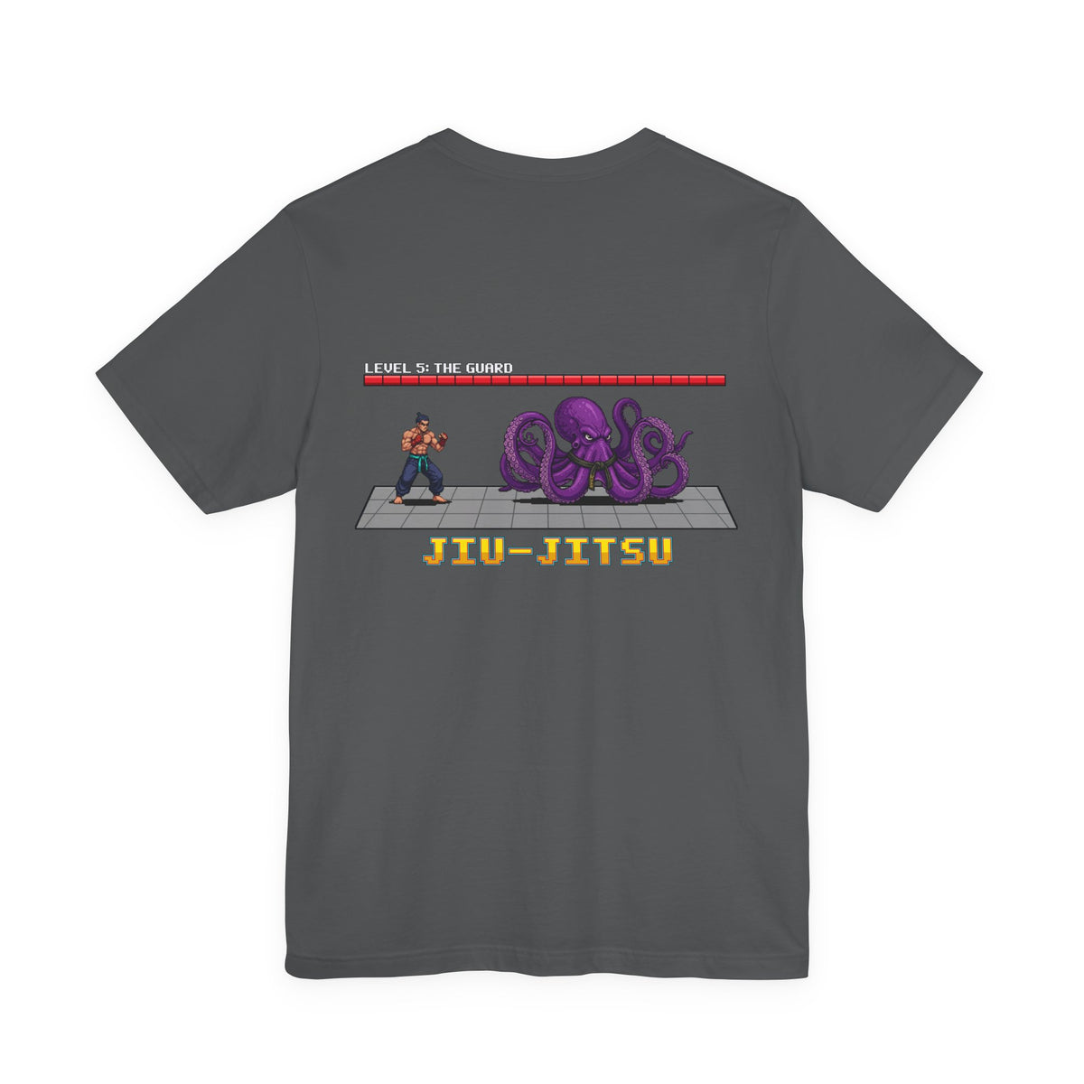 BJJ Shirt - Octopus Guard Final Boss - Retro Pixel Art Tee