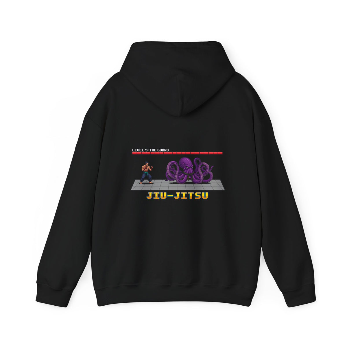BJJ Hoodie - Octopus Guard Final Boss - Retro Pixel Art Hoodie