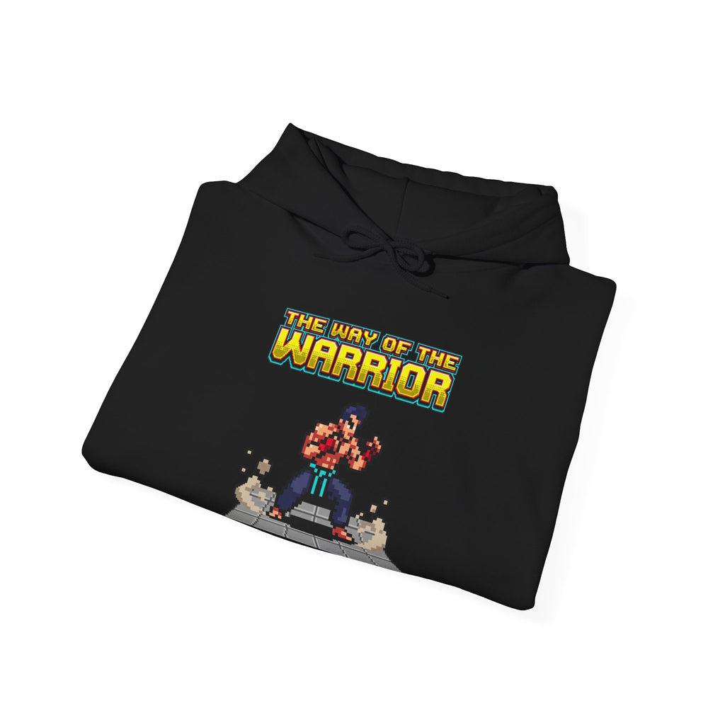 Martial Arts Hoodie - Press Start to Train - Retro Pixel Art Hoodie