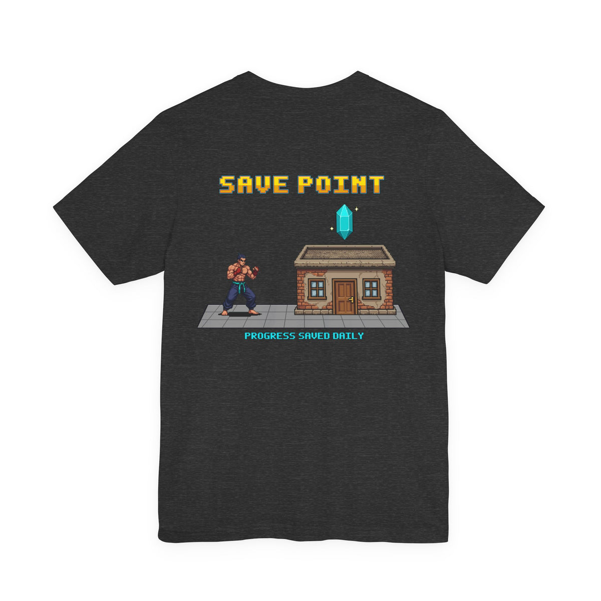 Gym Shirt - Save Point - Retro Pixel Art Tee