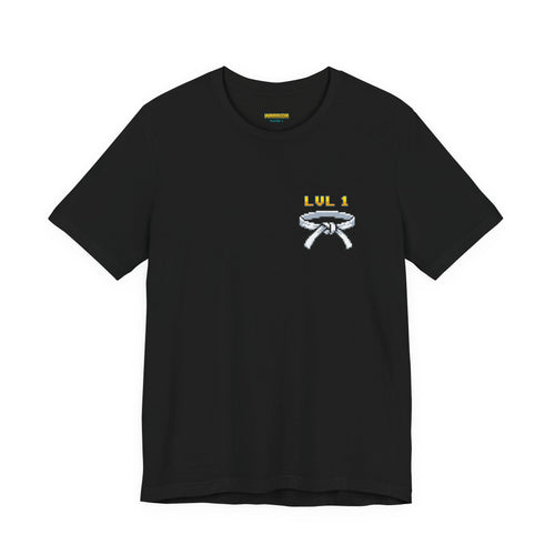 BJJ Shirt - Level Up Belt Ranks - Retro Pixel Art Tee