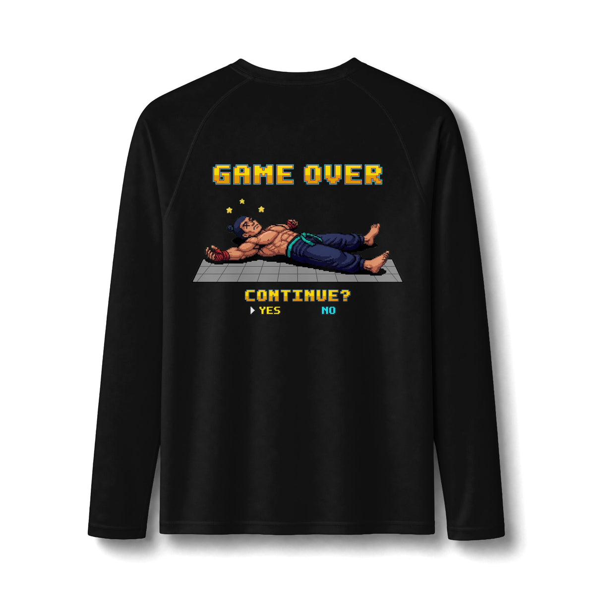 MMA Rash Guard - Game Over - Pixel Art Rashguard