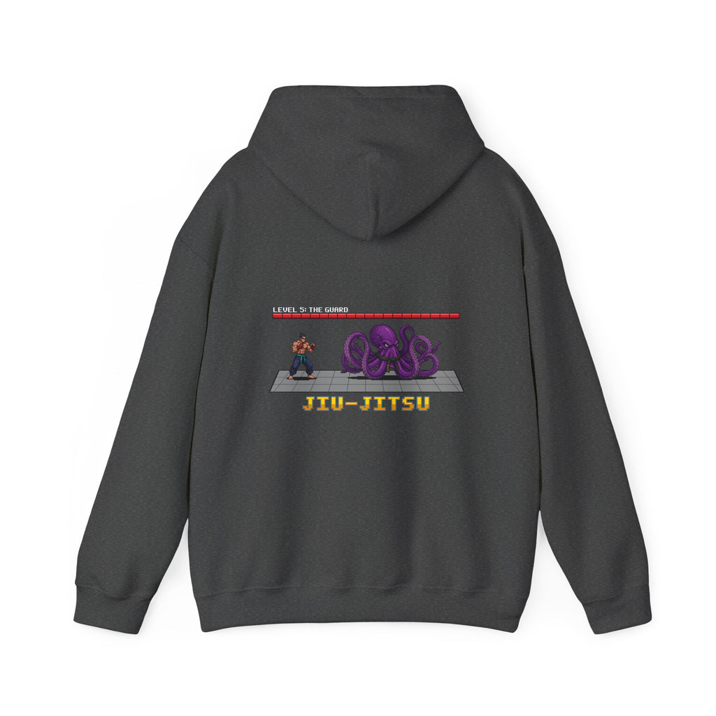 BJJ Hoodie - Octopus Guard Final Boss - Retro Pixel Art Hoodie