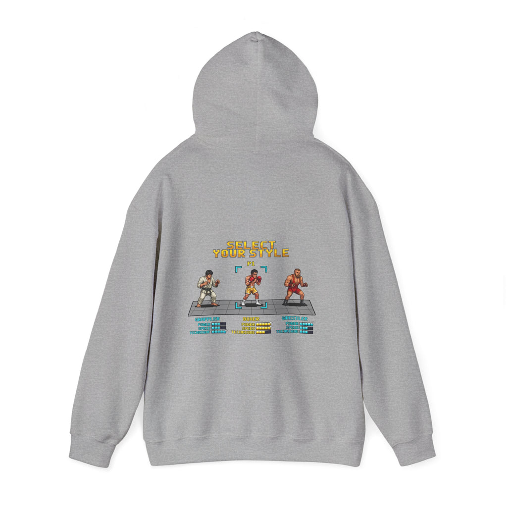 Boxing Hoodie - Select Your Style: Boxer - Retro Pixel Art Hoodie
