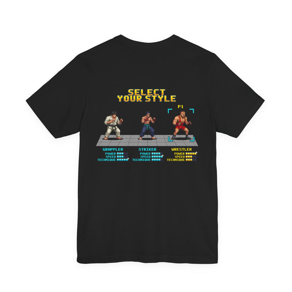 Wrestling Shirt - Select Your Style: Wrestler - Retro Pixel Art Tee