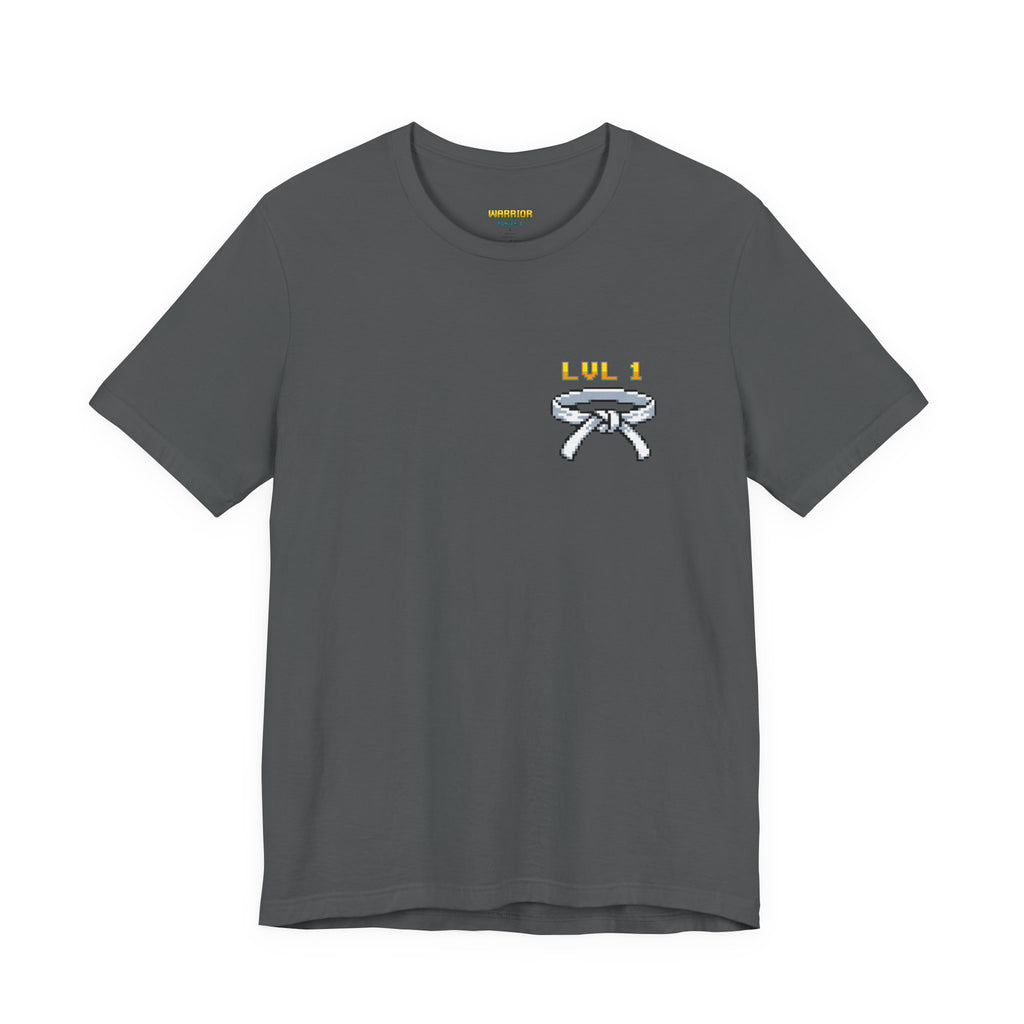 BJJ Shirt - Level Up Belt Ranks - Retro Pixel Art Tee