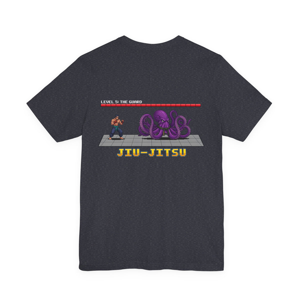 BJJ Shirt - Octopus Guard Final Boss - Retro Pixel Art Tee