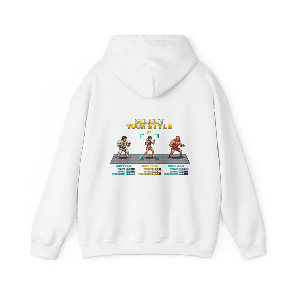 Womens Muay Thai Hoodie - Select Your Style - Retro Pixel Art Hoodie