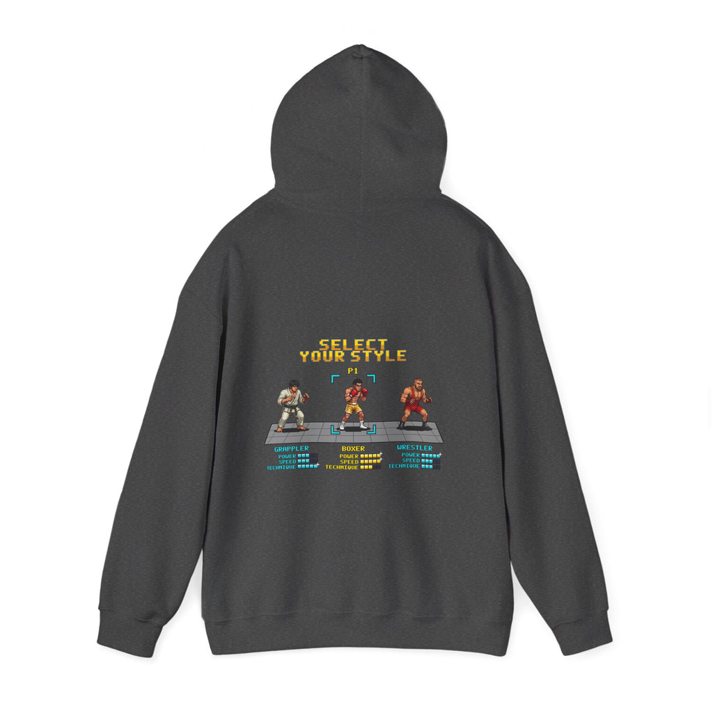 Boxing Hoodie - Select Your Style: Boxer - Retro Pixel Art Hoodie